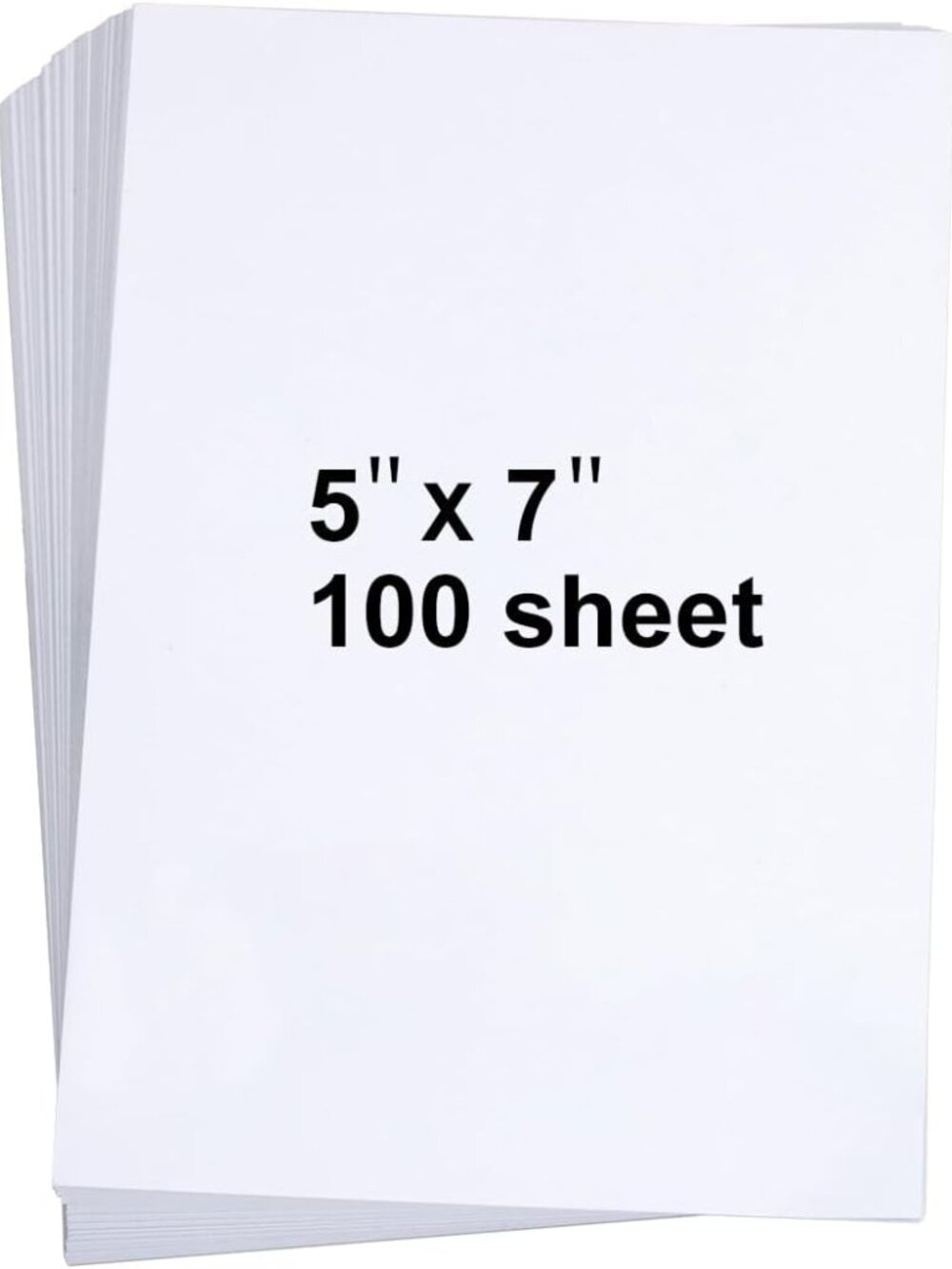 White Cardstock 5x7, 100 Sheets 5" x 7" Cardstock 74lb Cover 200 GSM